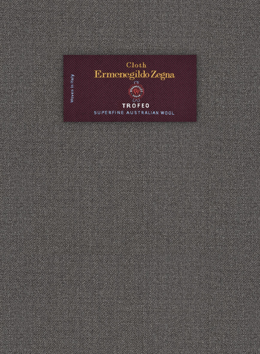 Lanificio Zegna Trofeo Couture Brown Wool Suit - StudioSuits