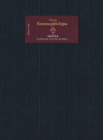 Lanificio Zegna Trofeo Dexi Dark Blue Stripe Wool Jacket - StudioSuits