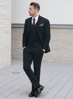 Lanificio Zegna Trofeo Dexi Dark Blue Stripe Wool Suit - StudioSuits