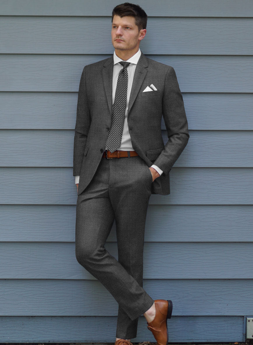 Lanificio Zegna Trofeo Dune Gray Wool Suit - StudioSuits