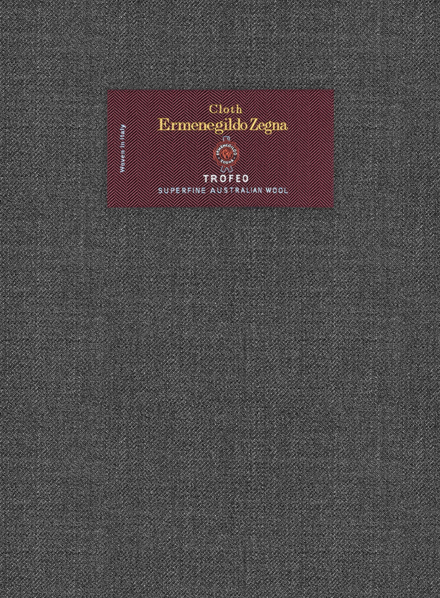 Lanificio Zegna Trofeo Dune Gray Wool Suit - StudioSuits