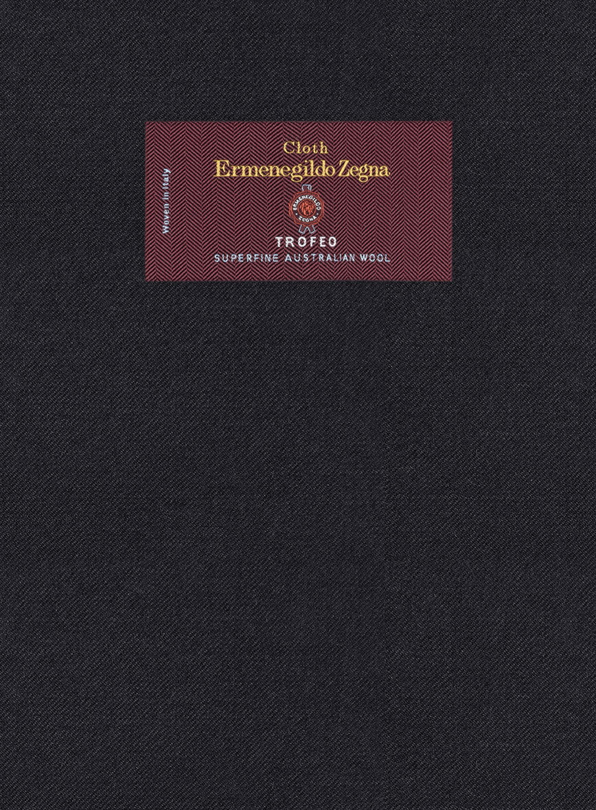 Lanificio Zegna Trofeo Jagur Blue Wool Suit - StudioSuits