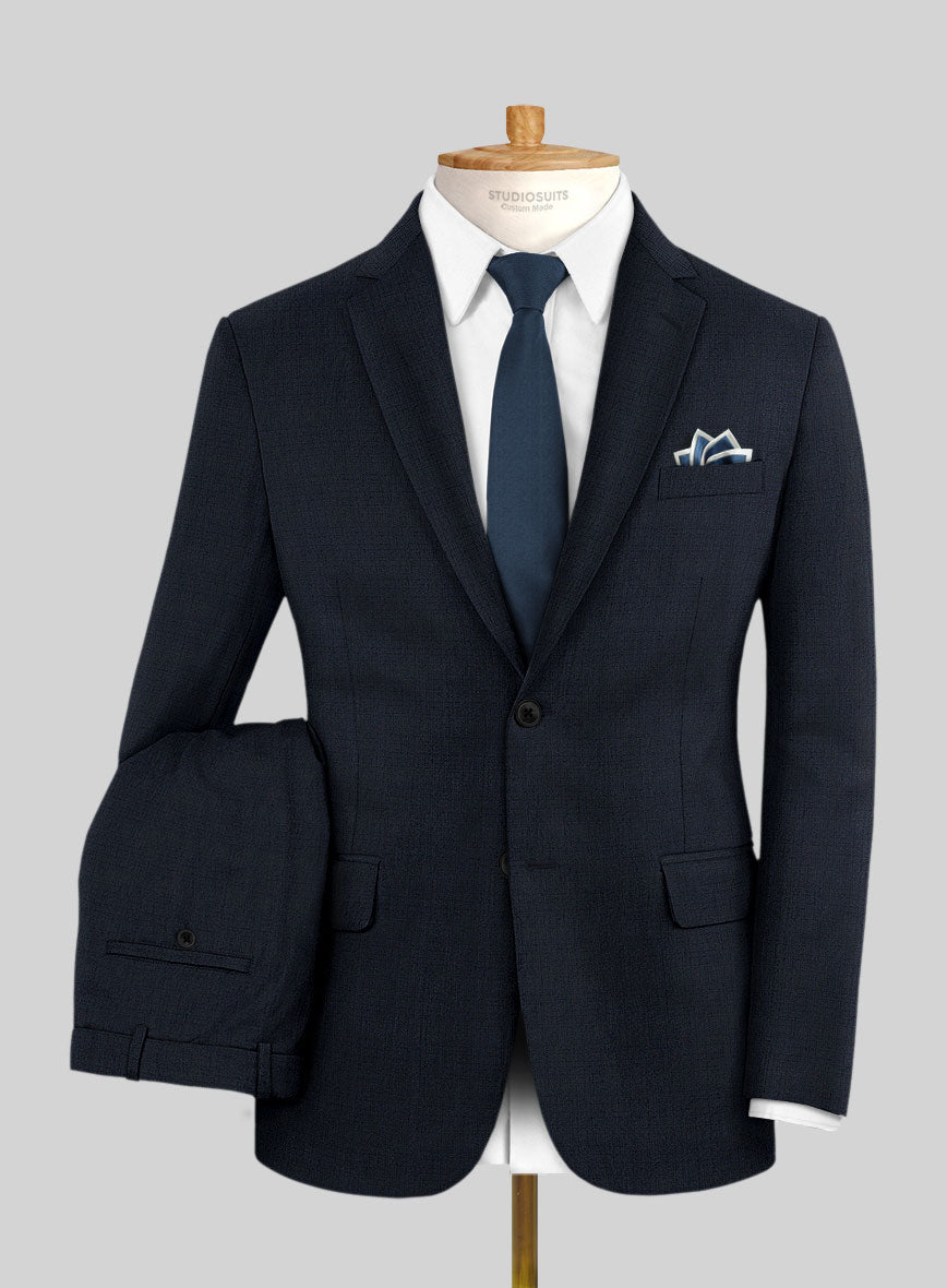 Lanificio Zegna Trofeo Jolge Blue Checks Wool Suit - StudioSuits