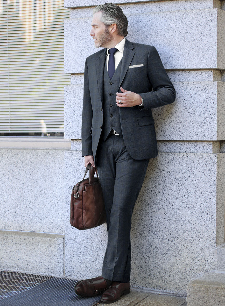 Lanificio Zegna Trofeo Malno Regal Blue Checks Wool Suit – StudioSuits