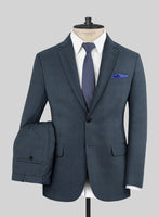Lanificio Zegna Trofeo Malno Regal Blue Checks Wool Suit - StudioSuits