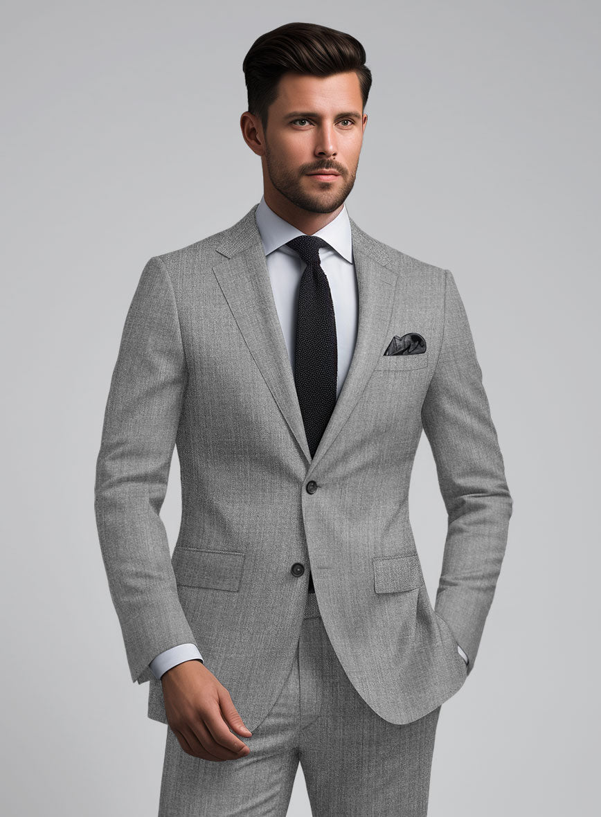 Lanificio Zegna Trofeo Mid Gray Wool Jacket - StudioSuits