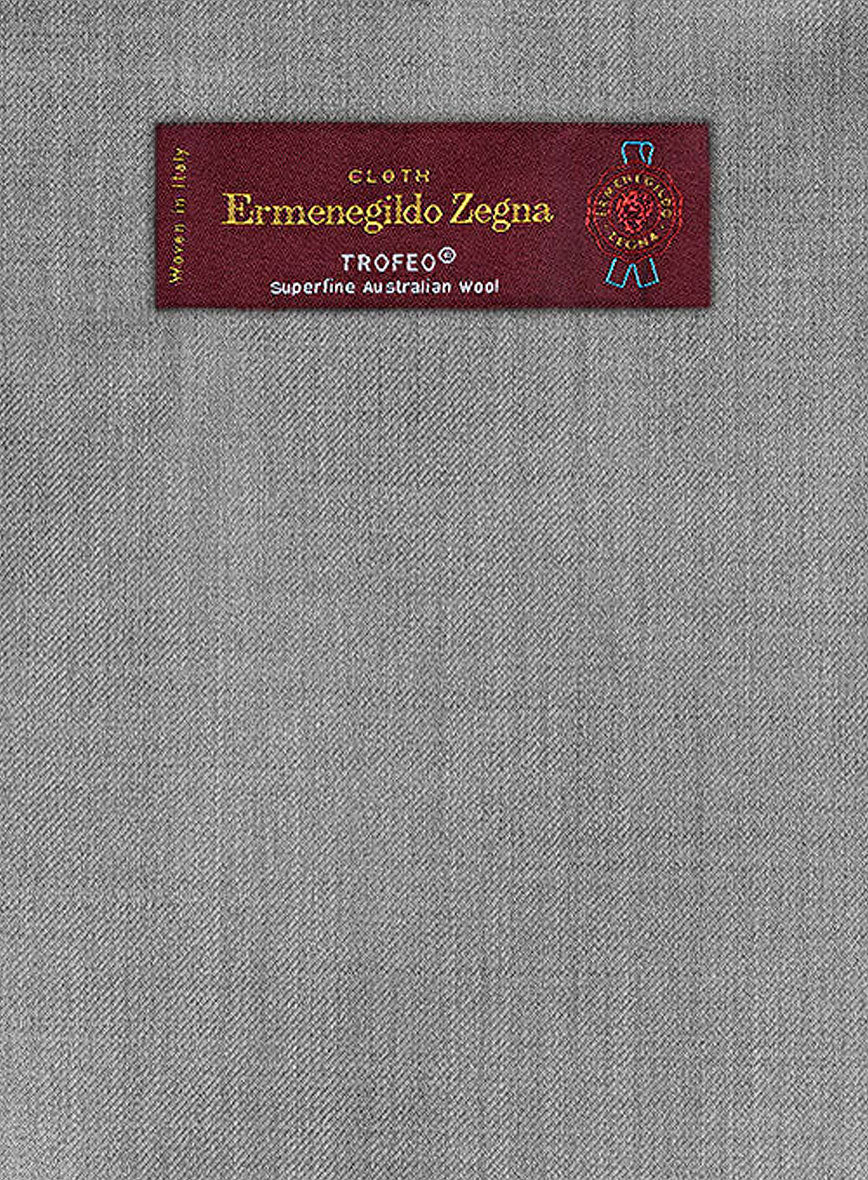 Lanificio Zegna Trofeo Mid Gray Wool Jacket - StudioSuits