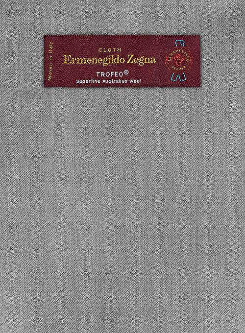 Lanificio Zegna Trofeo Mid Gray Wool Pants - StudioSuits