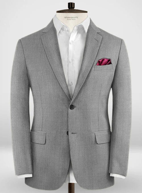 Lanificio Zegna Trofeo Mid Gray Wool Suit - StudioSuits