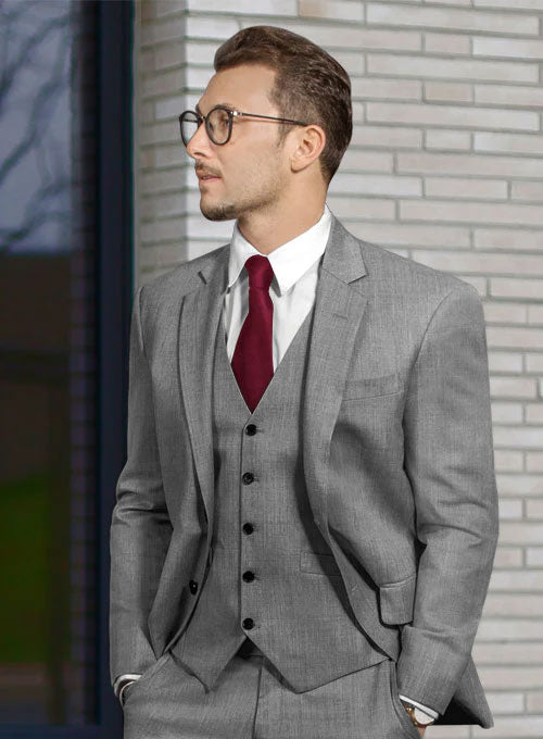 Lanificio Zegna Trofeo Mid Gray Wool Suit - StudioSuits