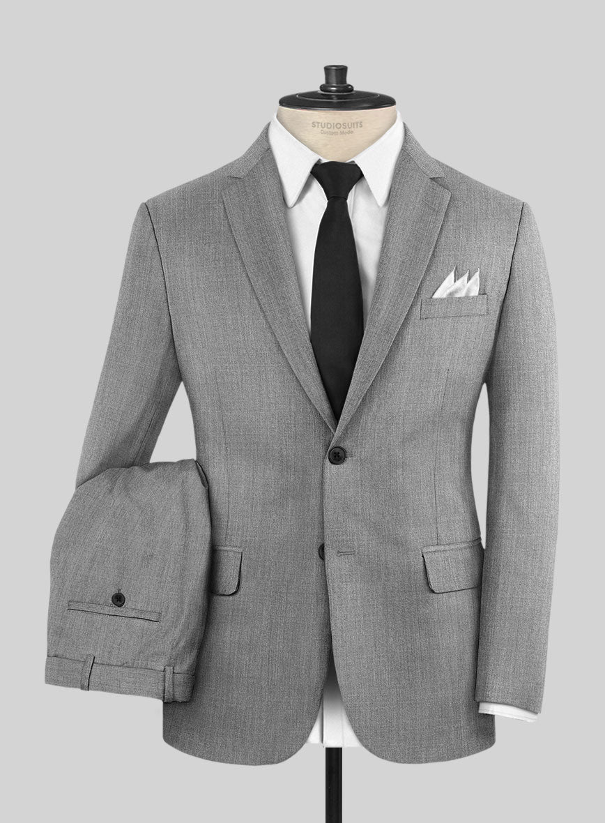 Lanificio Zegna Trofeo Mid Gray Wool Suit - StudioSuits