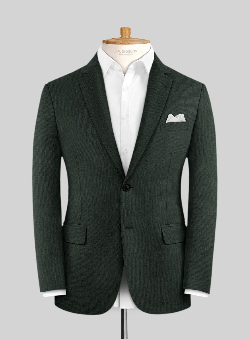 Lanificio Zegna Trofeo Sacramento Green Wool Jacket - StudioSuits