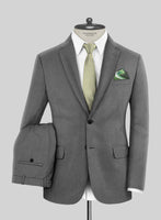 Lanificio Zegna Trofeo Slate Gray Wool Suit - StudioSuits