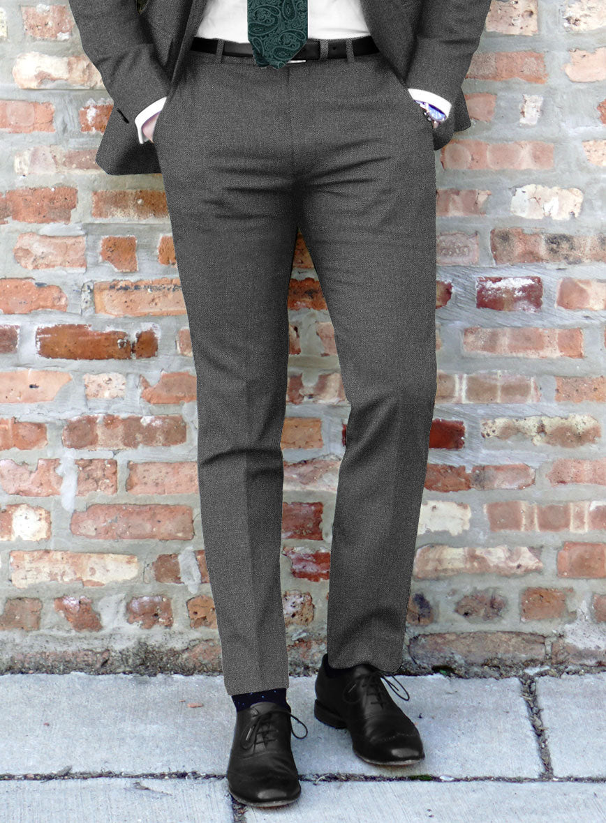 Lanificio Zegna Trofeo Slate Gray Wool Suit - StudioSuits