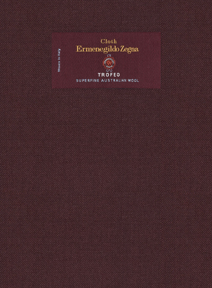Lanificio Zegna Trofeo Wine Wool Jacket - StudioSuits
