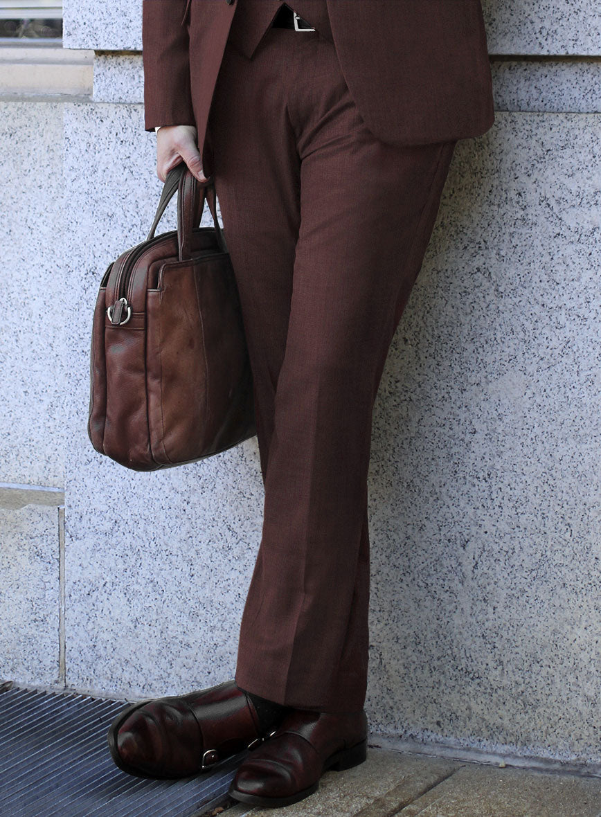 Lanificio Zegna Trofeo Wine Wool Suit - StudioSuits