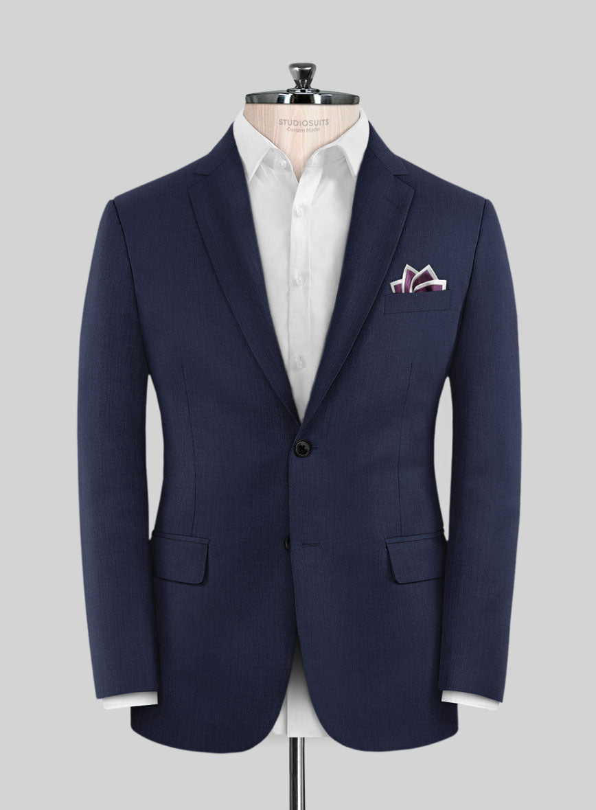 Lanificio Zegna Trofeo Ink Blue Wool Jacket - StudioSuits