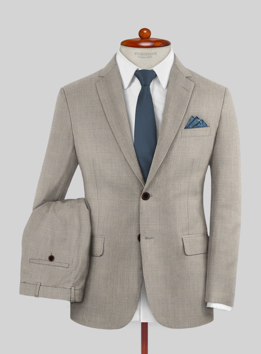 Lanificio Zegna Traveller Tobacco Brown Wool Suit - StudioSuits