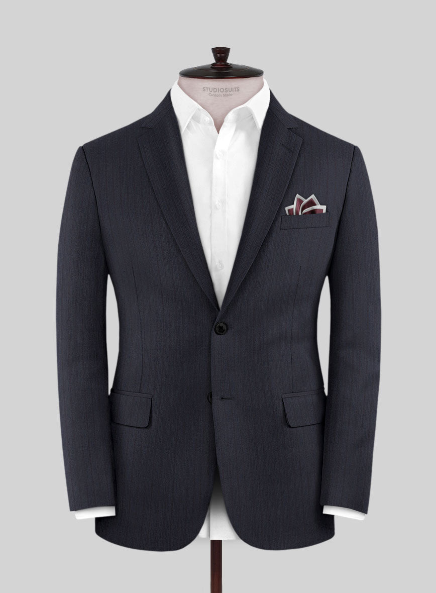 Lanificio Zegna Trofeo Ifrain Blue Stripe Wool Jacket - StudioSuits