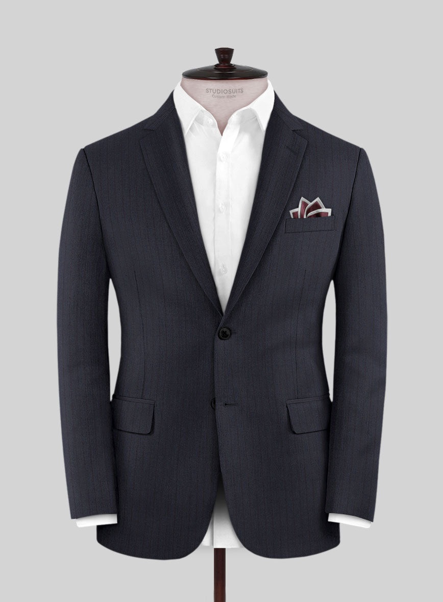 Lanificio Zegna Trofeo Ifrain Blue Stripe Wool Suit - StudioSuits