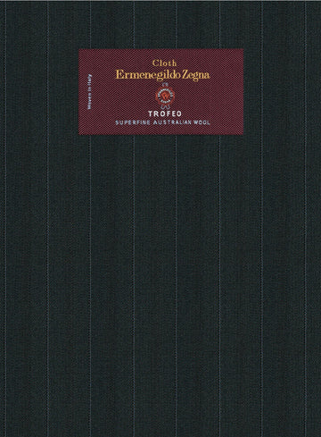 Lanificio Zegna Trofeo Dexi Dark Green Stripe Wool Jacket - StudioSuits