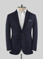 Lanificio Zegna Traveller Naquez Blue Stripe Wool Suit - StudioSuits