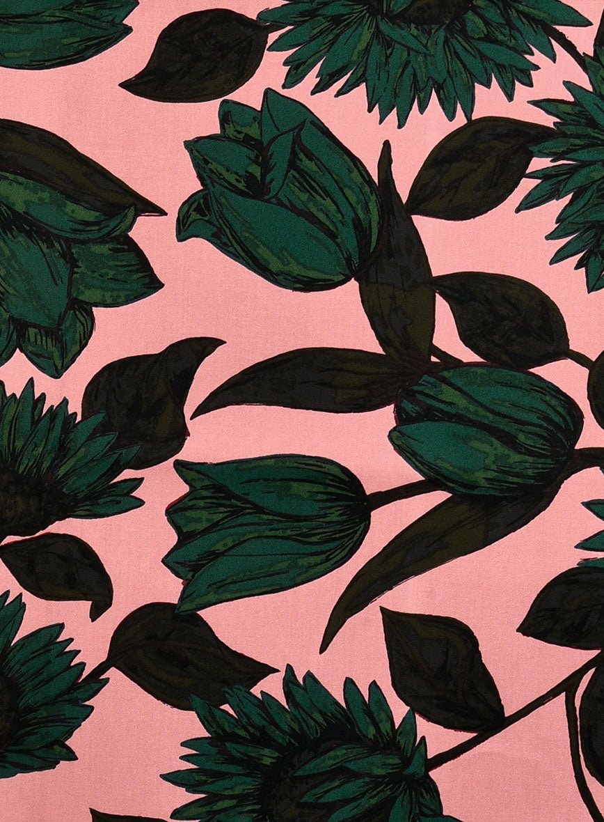Leafscape Cotton Lycra Shirt - StudioSuits