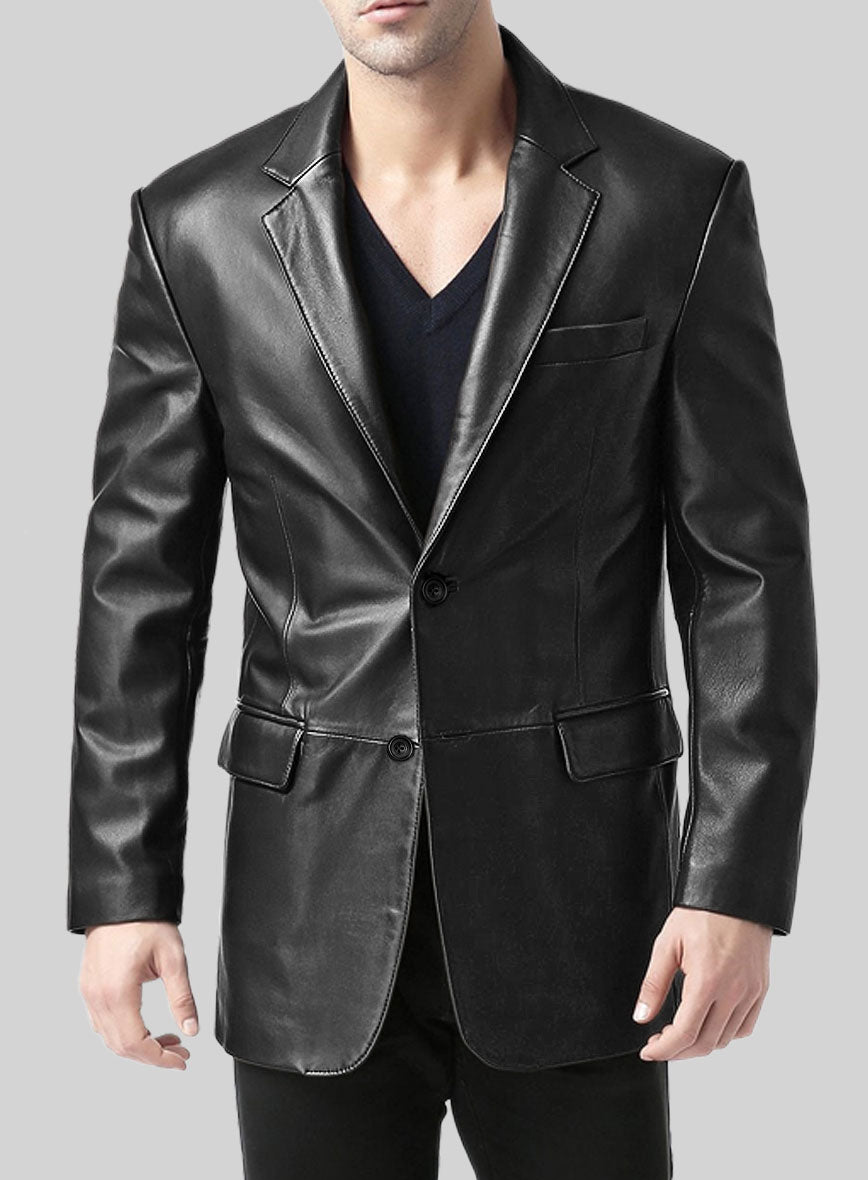 Leather Blazer - Get Custom Leather Blazer Online – StudioSuits