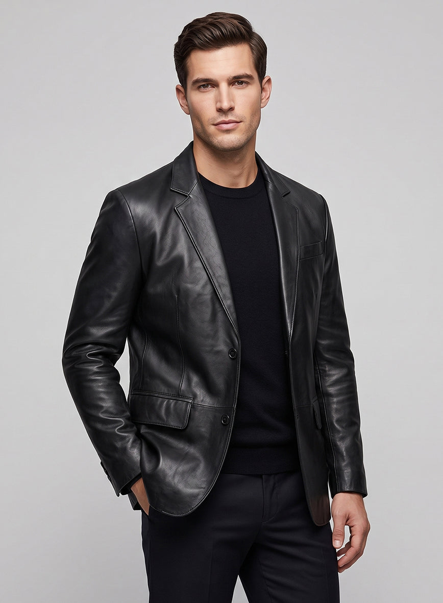 Leather Blazer - StudioSuits