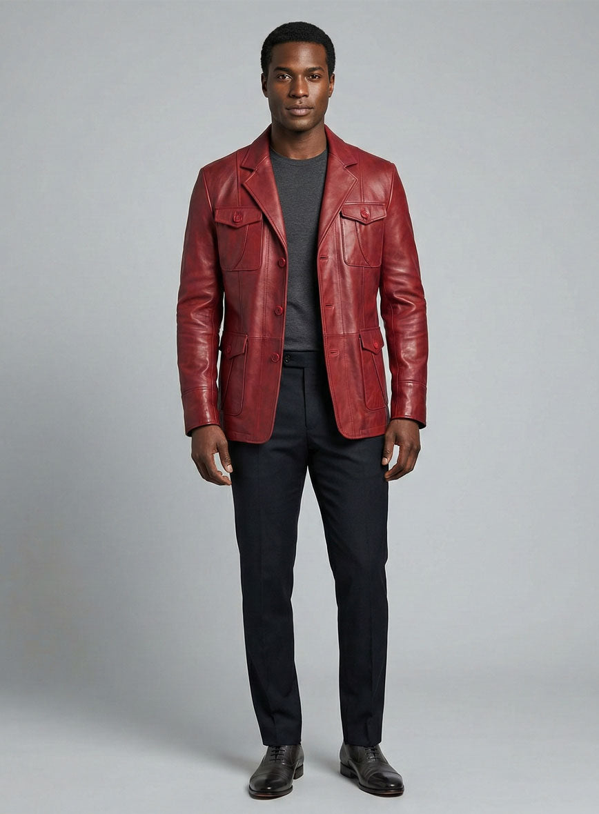 Leather Blazer - # 716 - StudioSuits