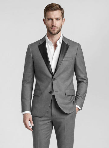Leather Lapel Suit - StudioSuits