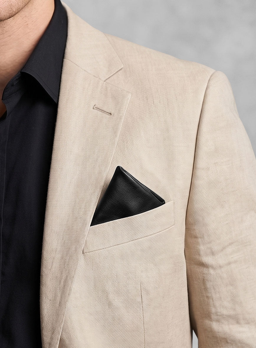 Leather Pocket Square - StudioSuits
