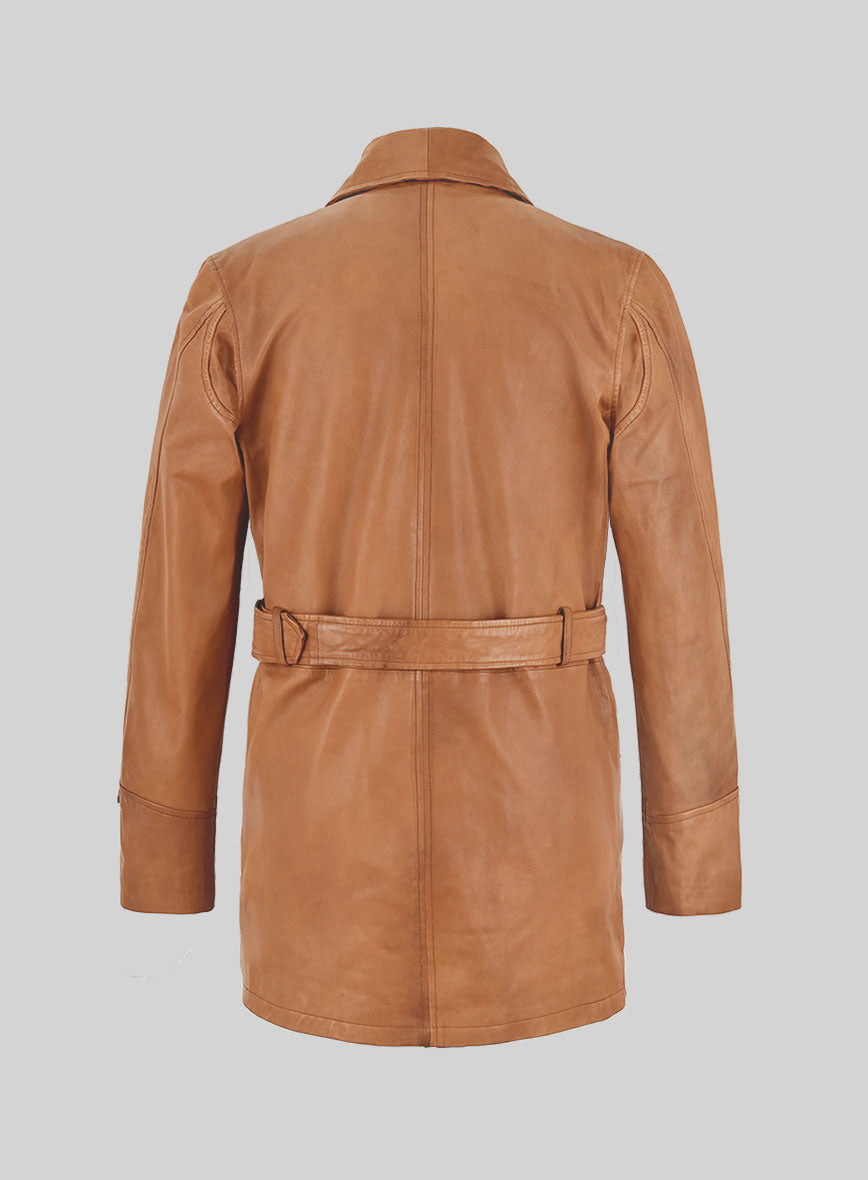 Legends Leather Trench Coat - StudioSuits