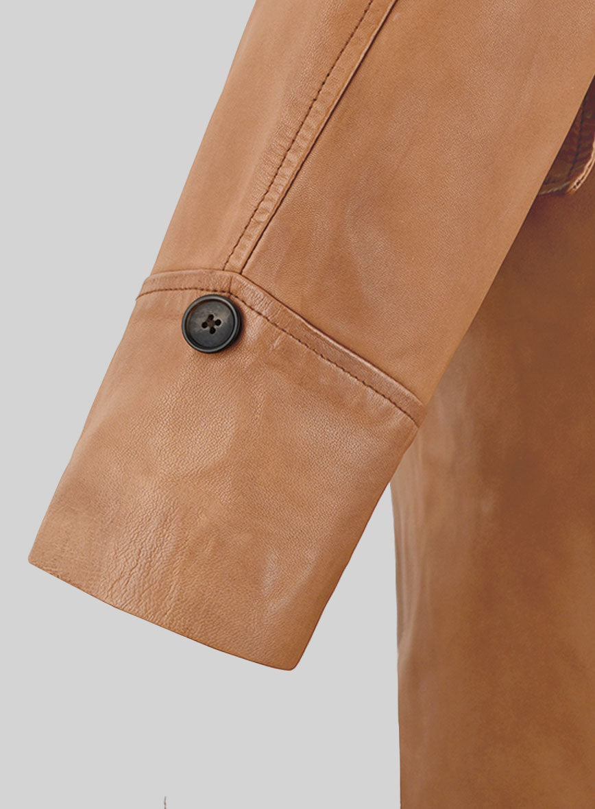 Legends Leather Trench Coat - StudioSuits