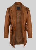 Legends Leather Trench Coat - StudioSuits