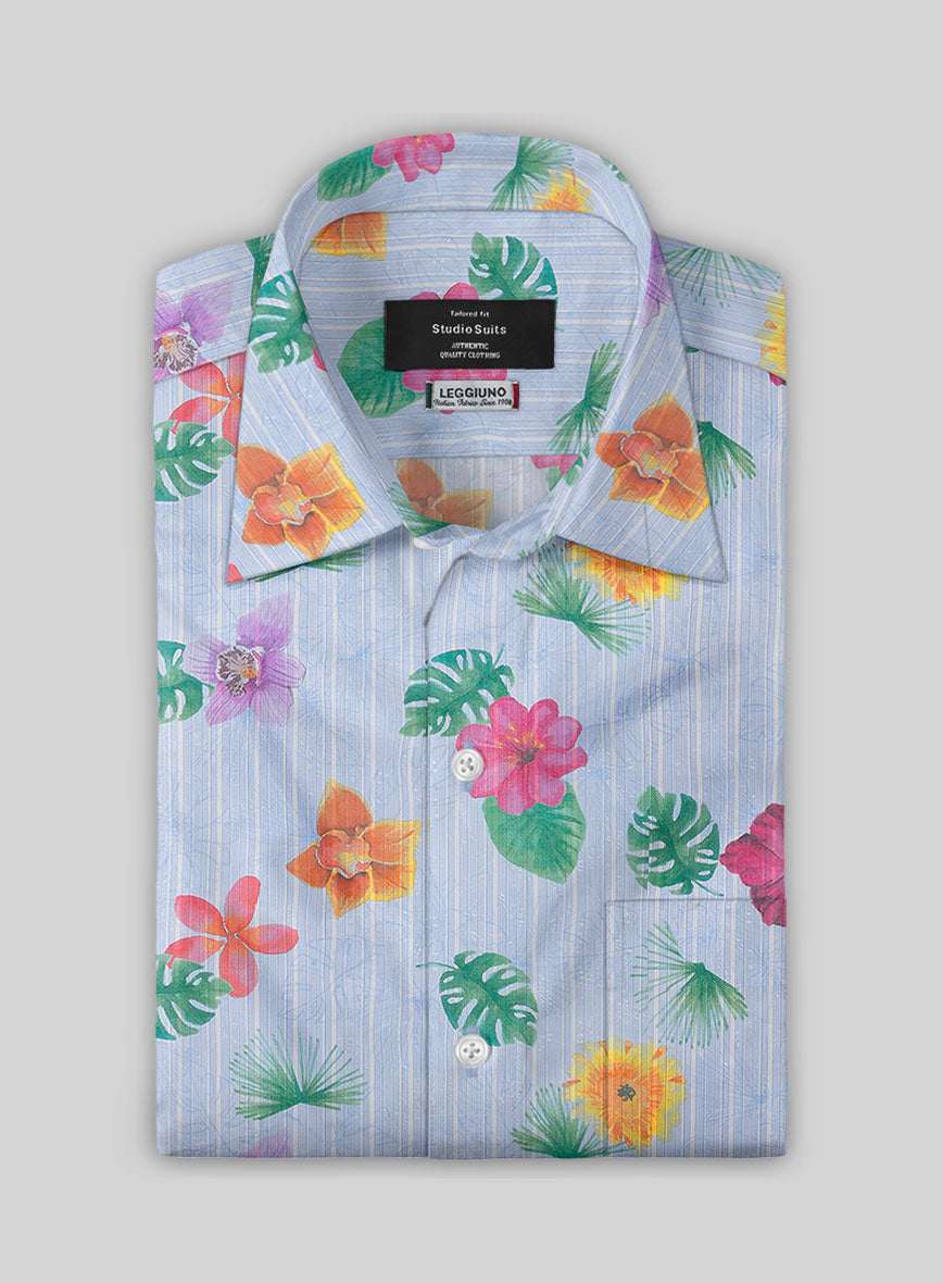 Leggiuno Cotton Jena Shirt - StudioSuits
