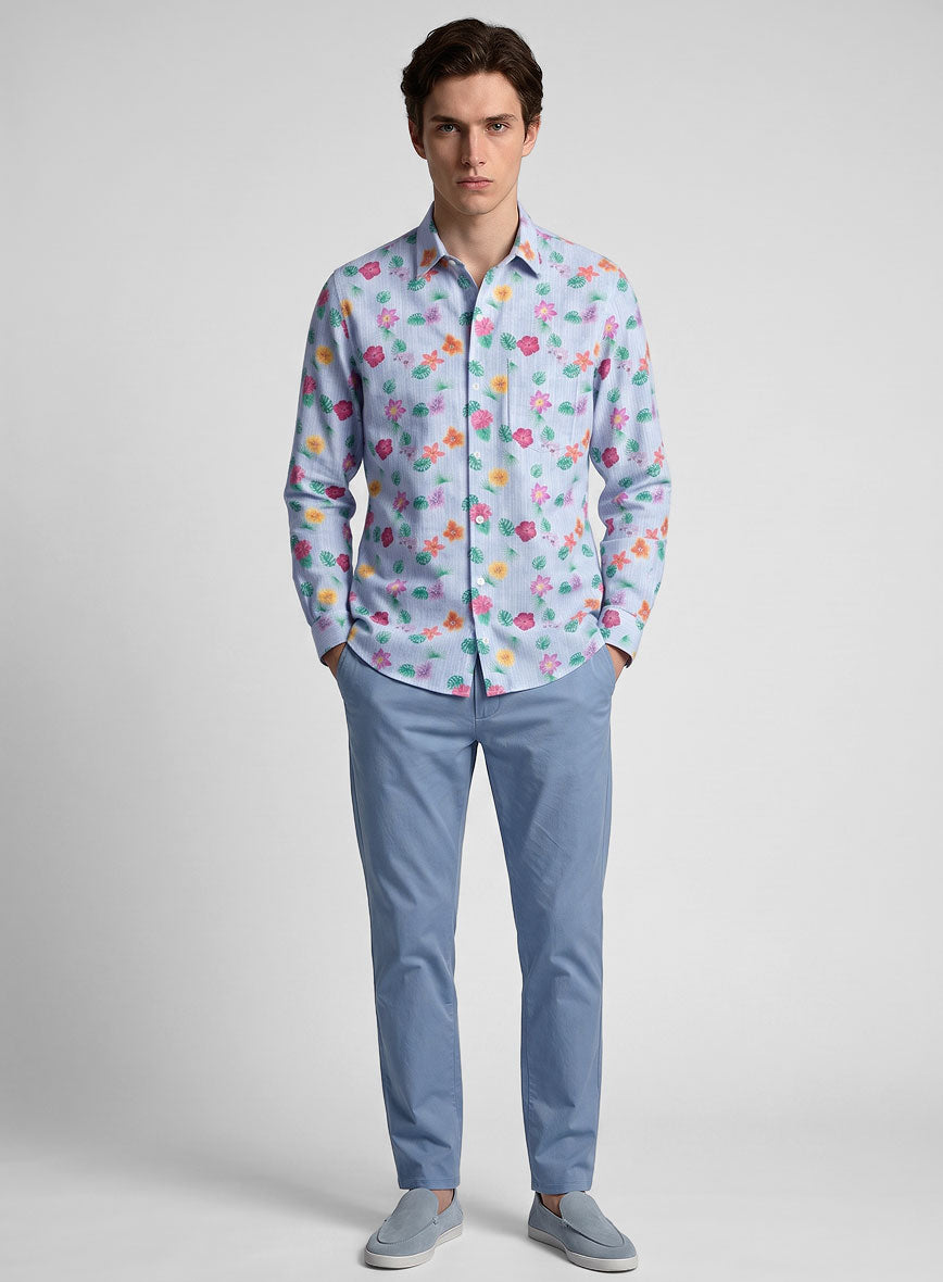 Leggiuno Cotton Jena Shirt - StudioSuits