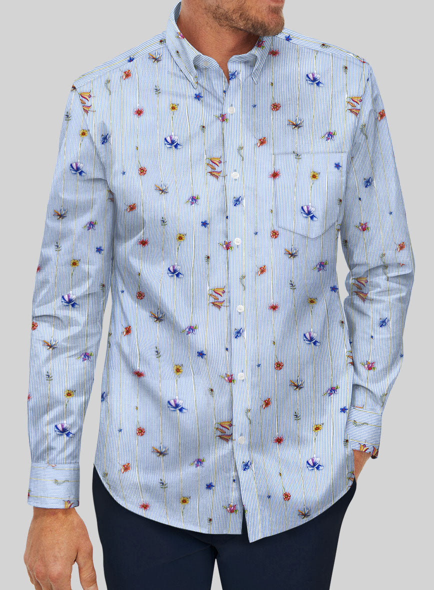 Leggiuno Cotton Azcio Shirt - StudioSuits