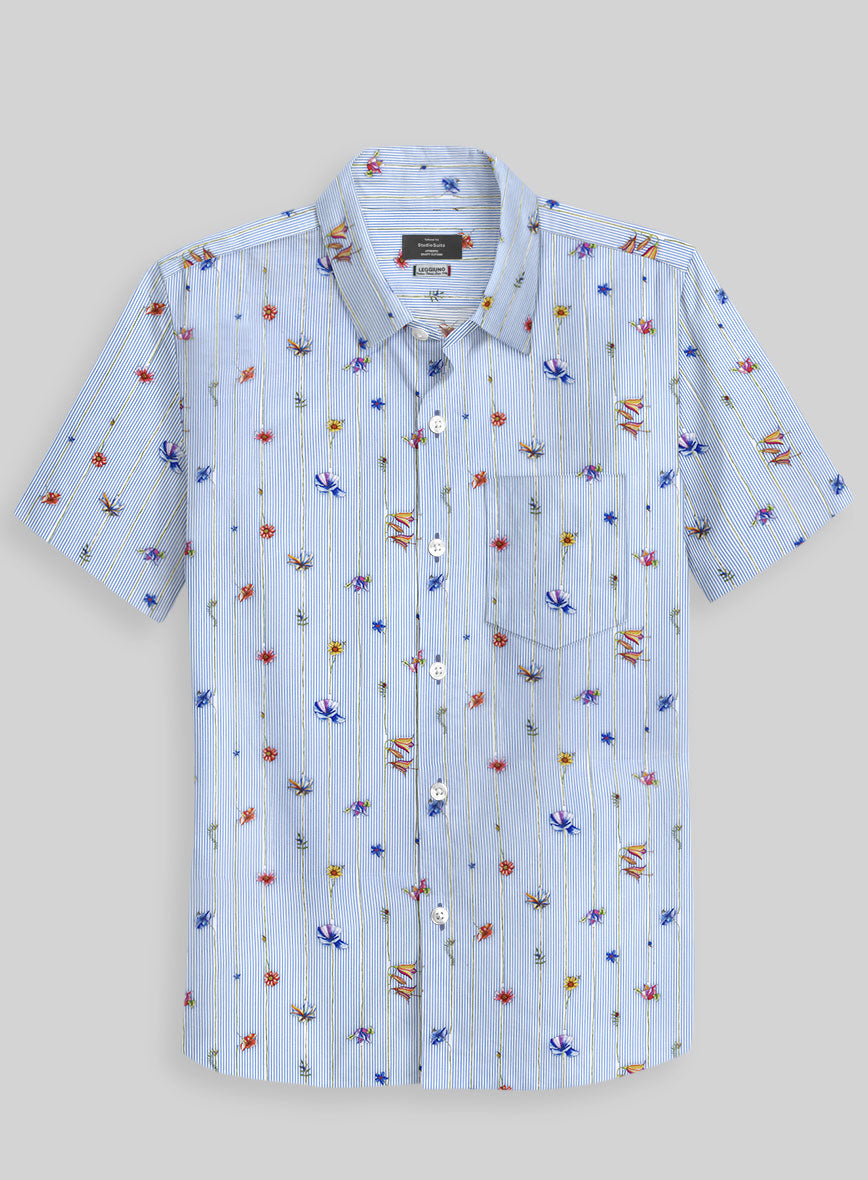 Leggiuno Cotton Azcio Shirt - StudioSuits