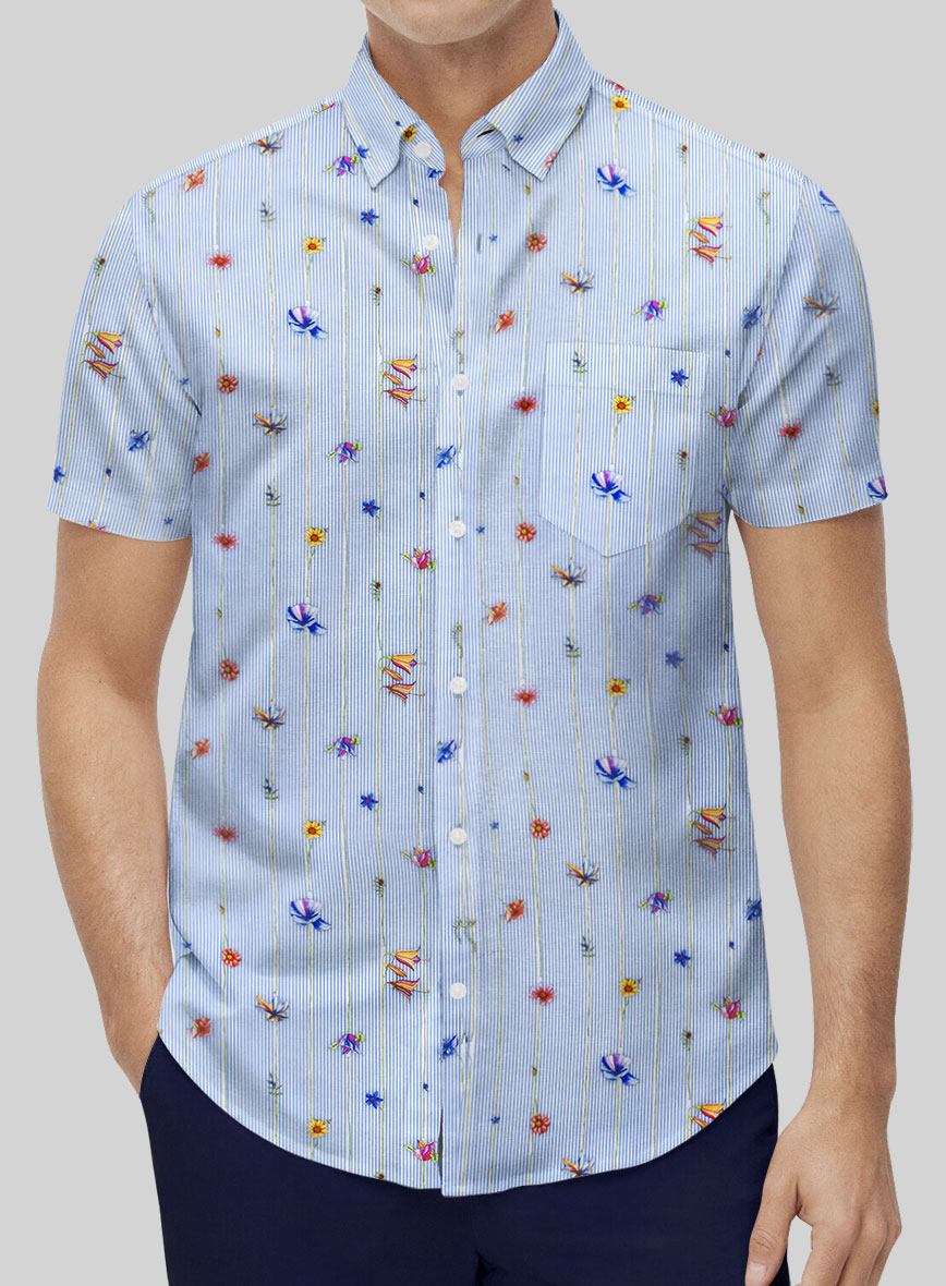 Leggiuno Cotton Azcio Shirt - StudioSuits