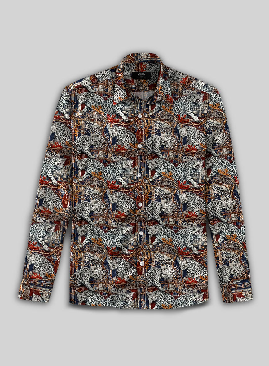 Leopardo Cavalier Silk Shirt - StudioSuits