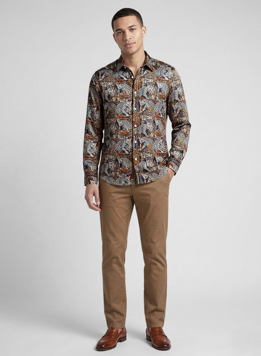Leopardo Cavalier Silk Shirt - StudioSuits