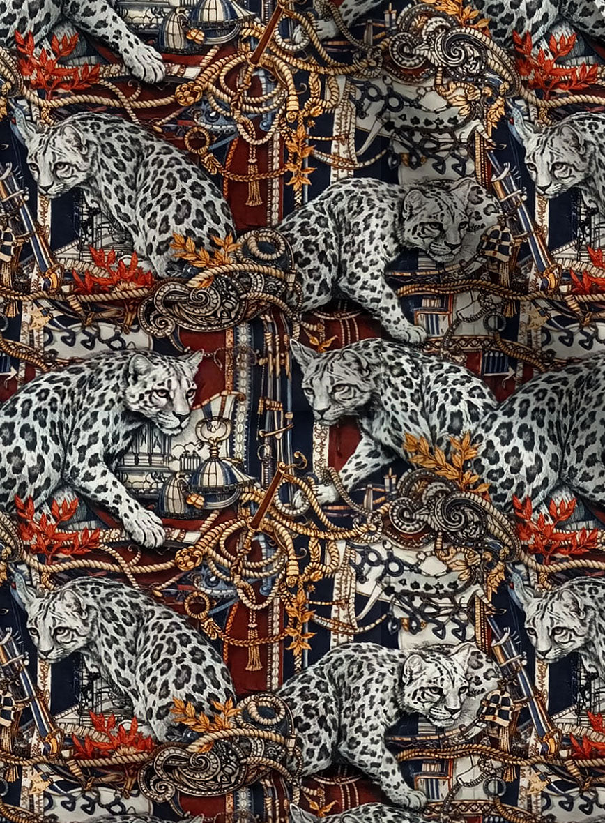Leopardo Cavalier Silk Shirt - StudioSuits