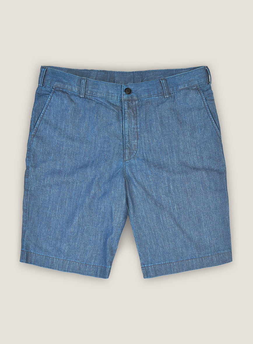 Light Weight Light Blue Shorts - StudioSuits