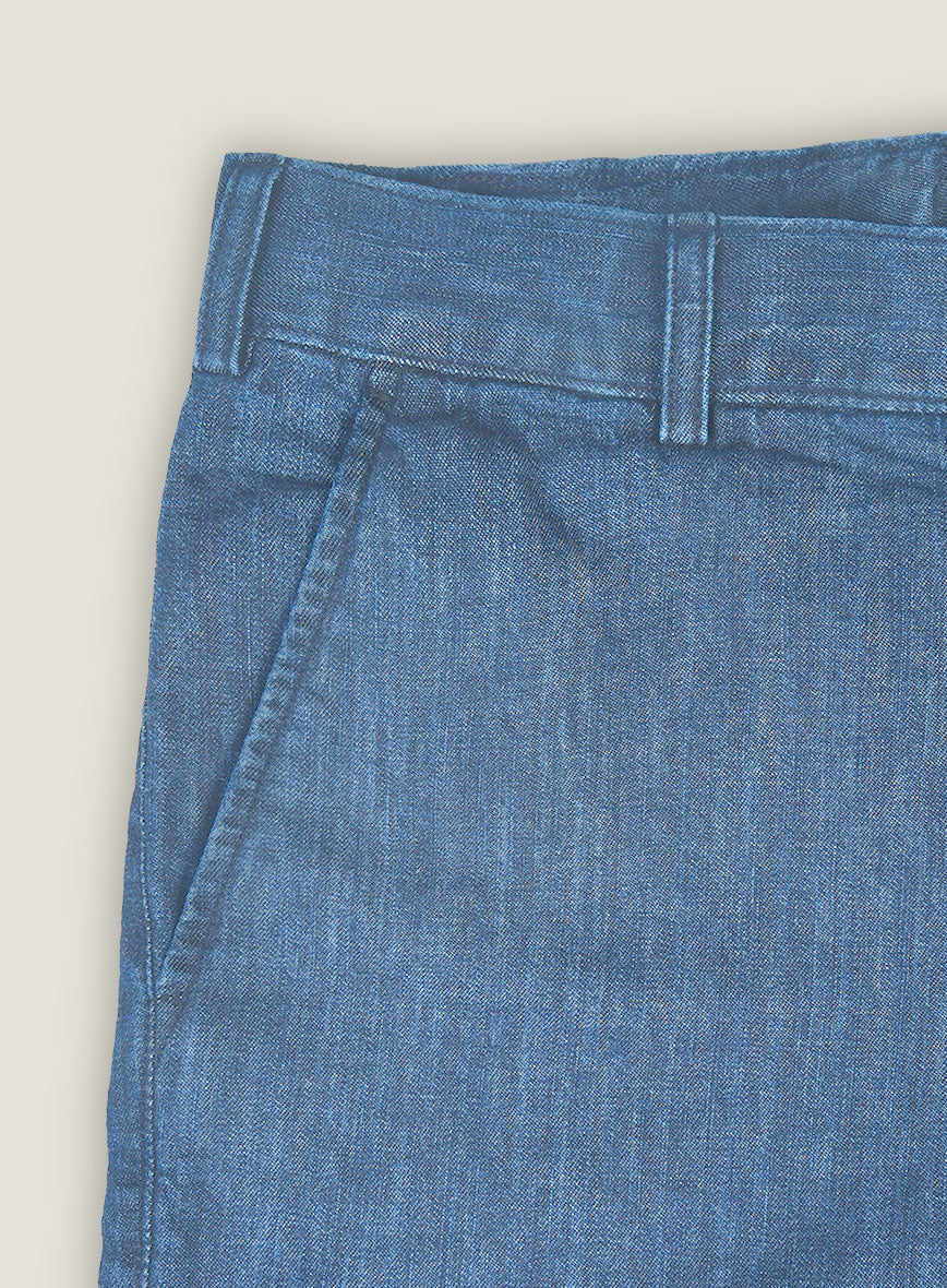 Light Weight Light Blue Shorts - StudioSuits