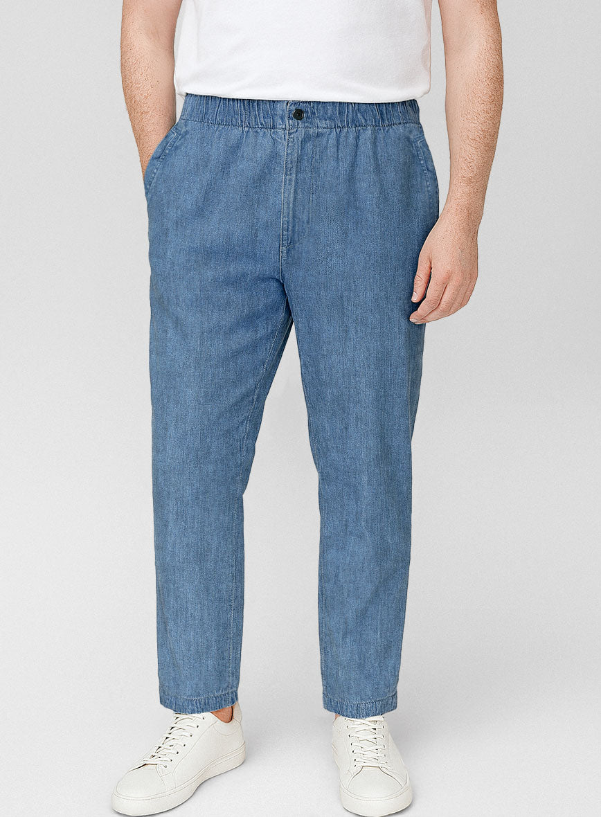 Easy Pants Light Weight Light Blue - StudioSuits
