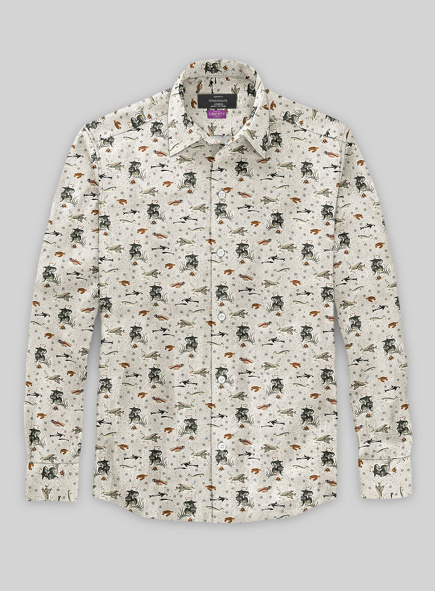 Liberty Aquatic Linen Shirt - StudioSuits