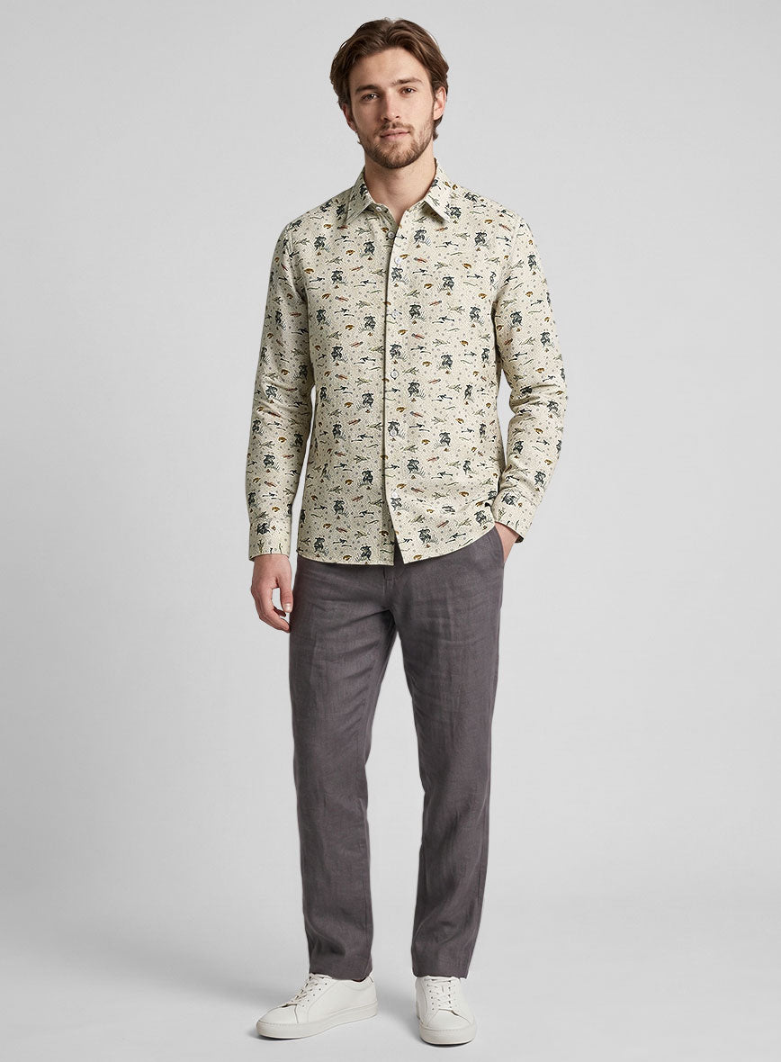Liberty Aquatic Linen Shirt - StudioSuits