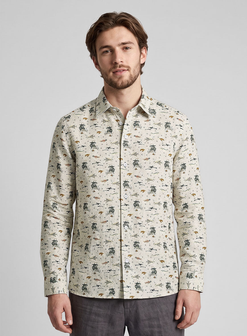 Liberty Aquatic Linen Shirt - StudioSuits