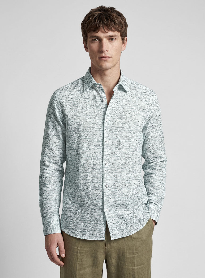 Liberty Cityscape Linen Shirt - StudioSuits